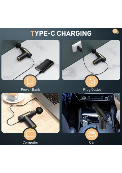 Darbeli Titreşimli Şarjlı Sporcu Masaj Tabancası Masaj Aleti Kas Rahatlatıcı Egzersiz Aleti modelleri