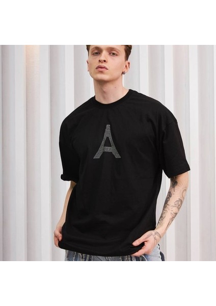 Taşlı Pamuk Kumaş Oversıze Kalıp Unısex Model Premıum Kalite T-Shırt