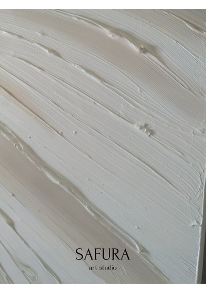 Dokulu Tablo – El Yapımı 3 Boyutlu Alçı Minimalist Doku, Modern Iskandinav Kabartmalı (Kumaş Dalga Kahverengi) modelleri