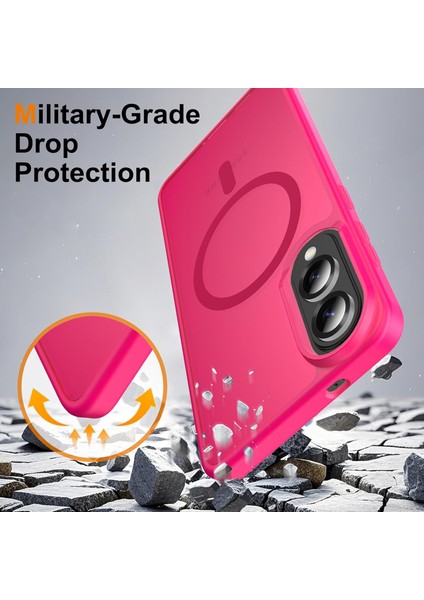 Samsung Galaxy S25 Fe Uyumlu Ekran Koruyuculu Kılıf Magsafe Sarj Destekli Kamera Çıkıntılı Mat Kapak fırsatları