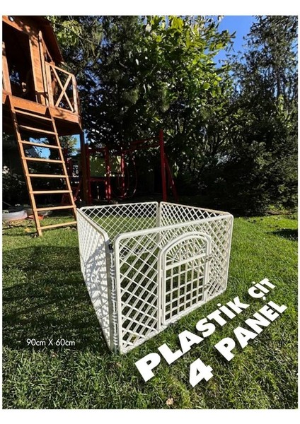 Cloverpet Plastik Kedi Köpek Bahçe Çiti 4 Panel 90*60CM modelleri