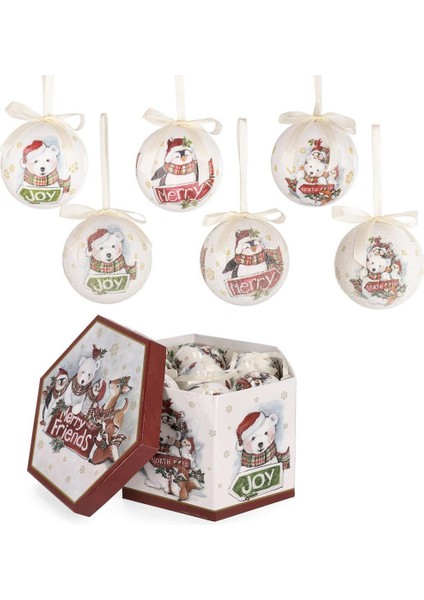 Maeve Yılbaşı Ağaç Süsü 14 Adet 7,5cm