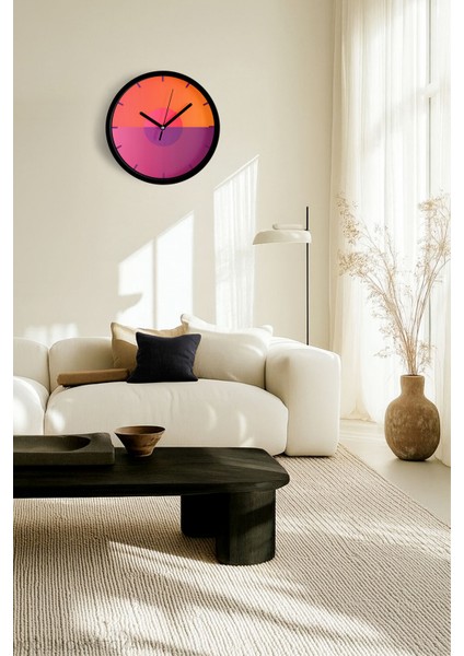 Soyut Tasarım Modern Duvar Saati - 42CM - Önü Camlı Siyah Kasa - Sessiz Mekanizma fiyatları