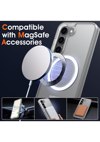 Samsung Galaxy A17 Uyumlu Ekran Koruyuculu Kılıf Magsafe Sarj Destekli Sararmaz Şeffaf Kapak fiyatları