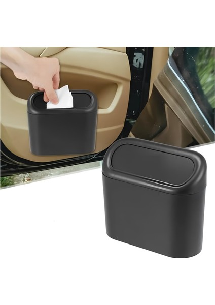 Araba Çöp Kutusu Kapaklı Organize Siyah Renk fiyatları