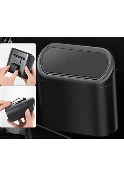 Araba Çöp Kutusu Kapaklı Organize Siyah Renk fırsatları