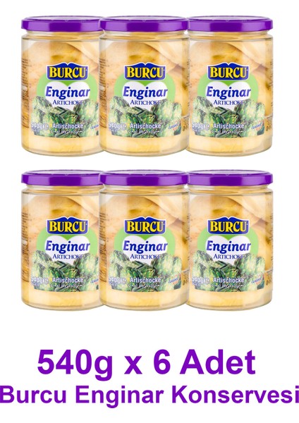 Enginar Konservesi 540 Gramlık 6 Adet