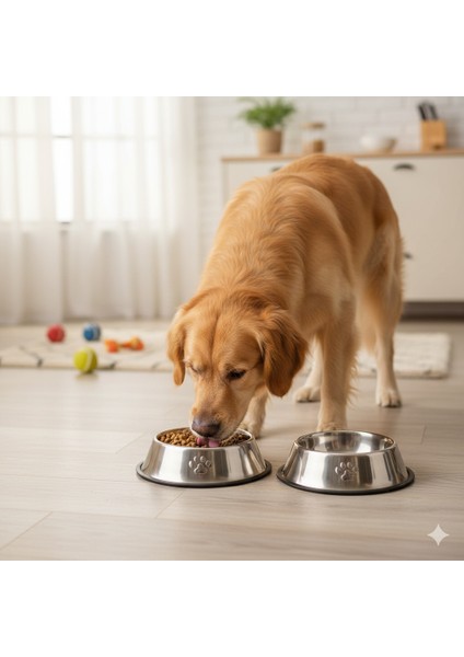18 cm Kaymaz Tabanlı Kedi Köpek Mama ve Su Kabı – Dayanıklı Hijyenik Metal Mama Kabı modelleri