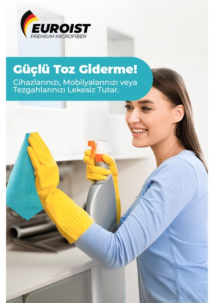 Mikrofiber Temizlik Bezi 30X30 Cm, 180 Gsm Mutfak ve Genel Temizlik Bezi (4 Adet) fiyatları
