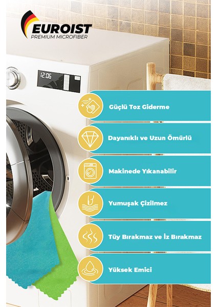 Mikrofiber Temizlik Bezi 30X30 Cm, 180 Gsm Mutfak ve Genel Temizlik Bezi (4 Adet) indirimleri