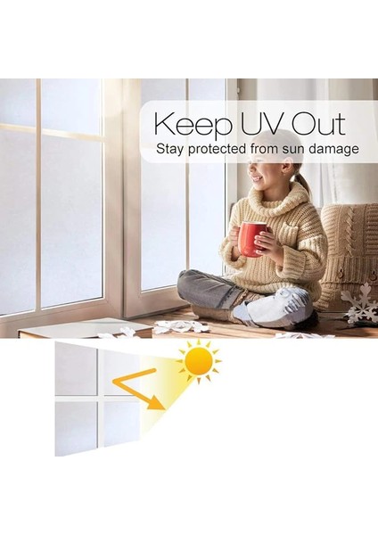 Buğz Uv Engelleyici Buzlu Cam Filmi 2 Metre x 60 Cm. modelleri