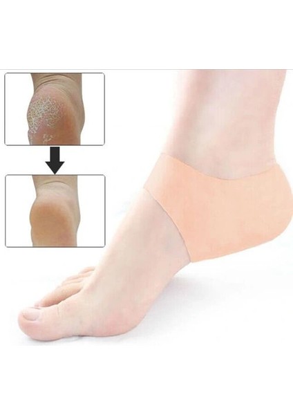 Buğz Silikon Topuk Çorabı Beyaz Renk fırsatları