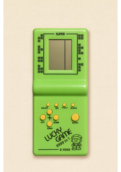 Yeşil Retro Elektronik Oyun – Mini Ateri – 9999 Oyunlu