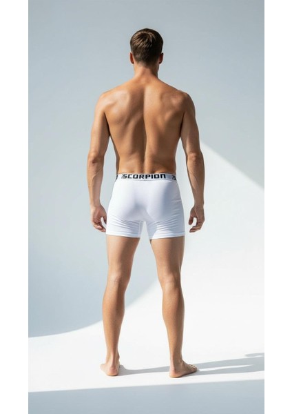 Erkek 6’lı Modal Boxer Seti – Nefes Alabilir Esnek Bel Lastikli Beyaz Erkek Boxer indirimleri