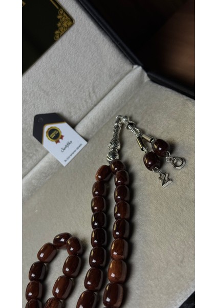 Kişiye Özel,püsküllü,kutu Yazılı Kehribar Tesbih fiyatları