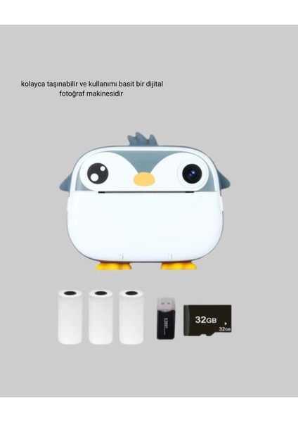 Buğz Termal Baskı Çocuk Kamerası Hd Çekim USB Şarjlı Eğitici Oyuncak fırsatları