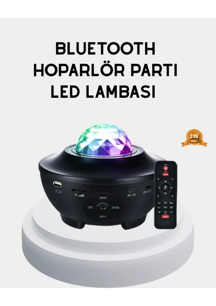 Buğz LED Yıldızlı Projektör Galaxy Modlu Renk ve Parlaklık Ayarlı Gece Lambası