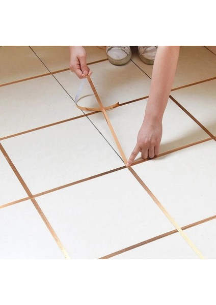 Buğz 1 cm 50 Metre Gold Fayans Arası Şerit Bant