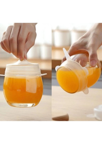 Buğz Silikon Yemek Saklama Kapak Seti 6 Adet modelleri