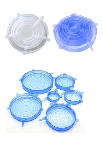 Buğz Silikon Yemek Saklama Kapak Seti 6 Adet indirimleri