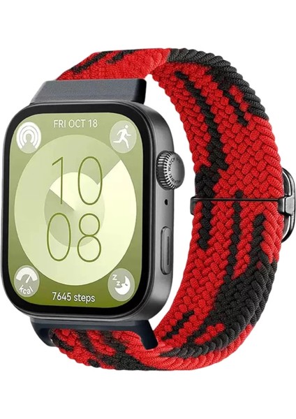 Huawei Fit 4 Kordon - Kırmızı-Siyah