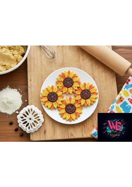 Ayçiçeği Kurabiye Kalıbı ve Şeker Hamuru Şekillendirici fiyatları