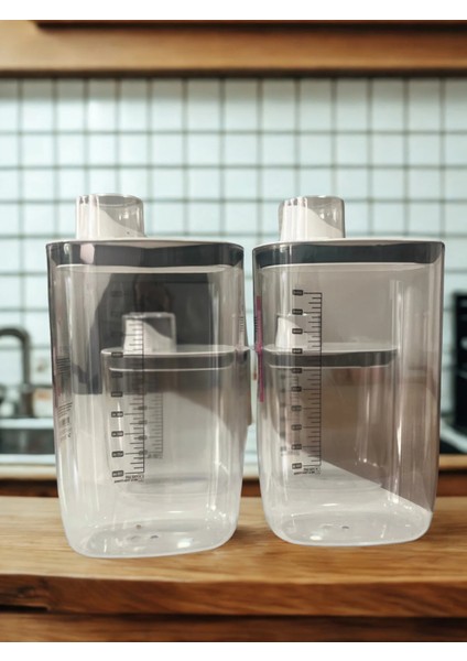 Ölçülü Saklama Kapları Silikon Kapaklı 4’lü | 2 Küçük Boy & 2 Büyük Boy