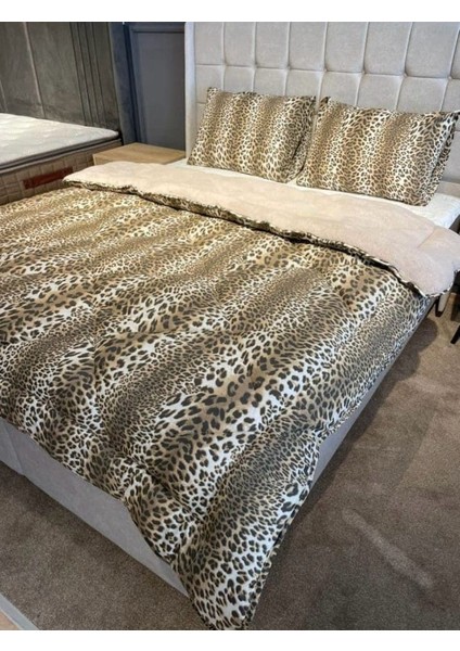 Çift Kişilik Wellsoft Yorgan Leopar Desenli Uyku Seti 195X215 & 4 Adet Yastık Kılıflı & Lastikli Çarşaf fiyatları