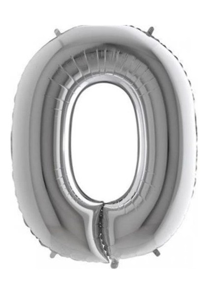 Buğz Gümüş Rengi Folyo Balon 1 Metre