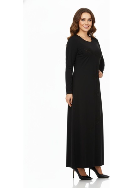 Kadın Uzun Kol Taşlı Sandy Elbise BGL-ST04663 modelleri