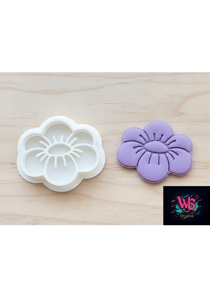 Mine Çiçeği Kurabiye Kalıbı ve Şeker Hamuru Şekillendirici