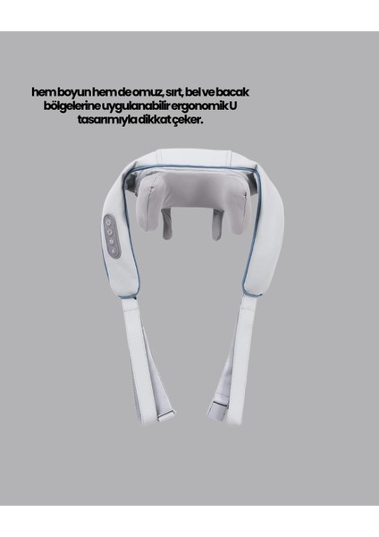 Buğz Titreşimli Boyun Masaj Cihazı Isı Terapili Şarjlı Vnb-01 Ergonomik U Tasarım modelleri