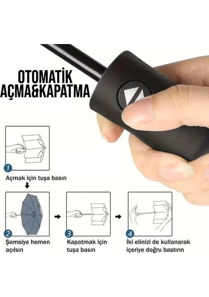 Buğz Siyah Kılıflı Otomatik Kompakt Şemsiye indirimleri