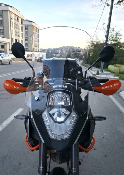 Ktm 1090 Siperlik Ön Cam 2008-2017 Model 56CM Şeffaf Renkli 4mm