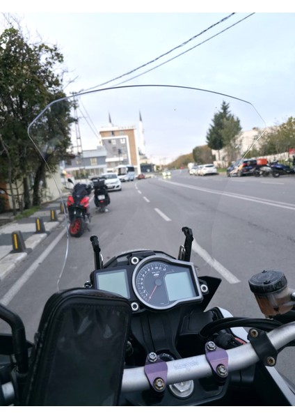 Ktm 1090 Siperlik Ön Cam 2008-2017 Model 56CM Şeffaf Renkli 4mm fırsatları