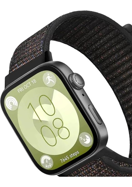 Huawei Fit 4 Hasırlı Cırtcırtlı Kordon - Siyah fiyatları