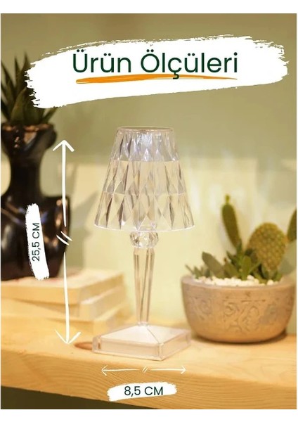 Buğz Kristal Abajur LED Kumandalı ve Dokunmatik Masa Lambası indirimleri