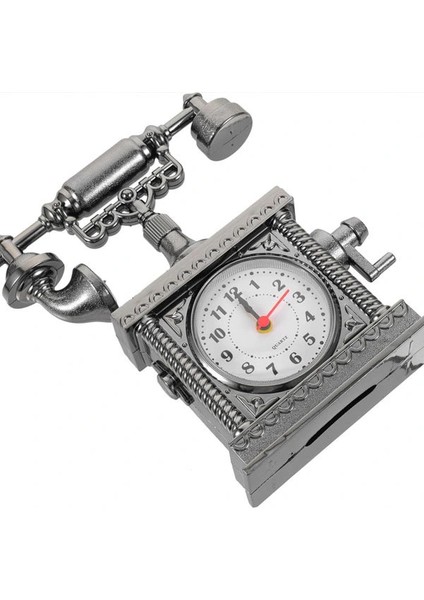 Buğz Vintage Telefon Tasarımlı Masa Saati