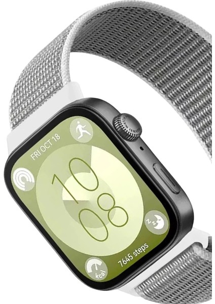 Huawei Fit 4 Hasırlı Cırtcırtlı Kordon - Beyaz fiyatları