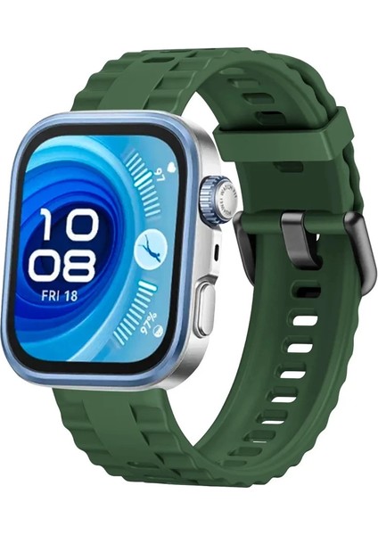 Huawei Watch Fit 3 Klasik Kordon - Koyu Yeşil