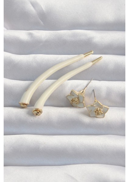 Pirinç Krem Renk Botega Küpe fiyatları