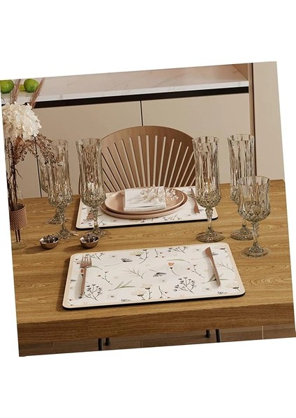 Buğz Çiçekli Kaymaz Servis Matı fırsatları