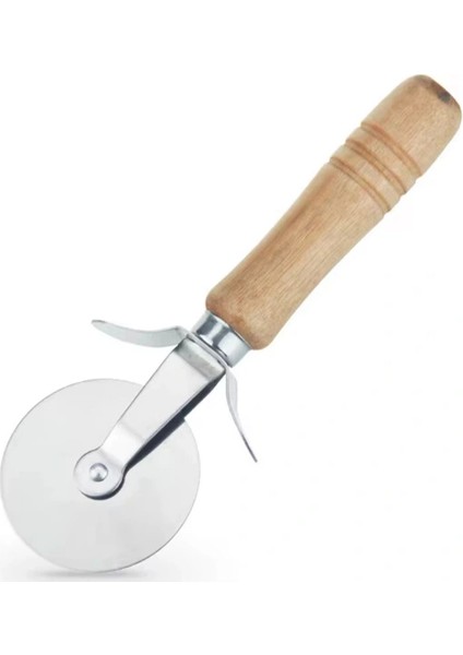 Buğz Ahşap Saplı Pizza Kesme Bıçağı