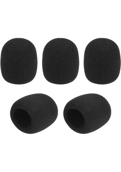 5 Adet El Mikrofonu Camlar Mic Köpük Kapakları ile Uyumlu Standart Top Tipi Mikrofonlar Için Ktv Karaoke Dj