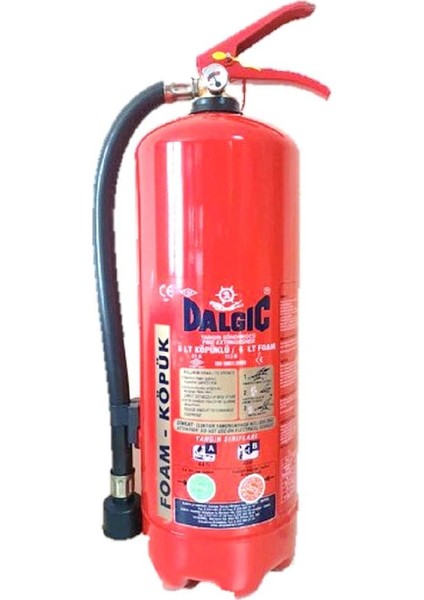 kg Dalgıç Marka Köpüklü Yangın Söndürme Tüpü