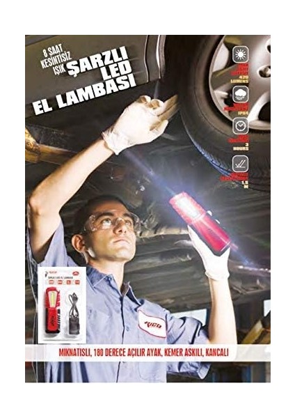 013-RC0027 Şarjlı Ledli El Lambası Fener K16 240 Lm Lümen modelleri