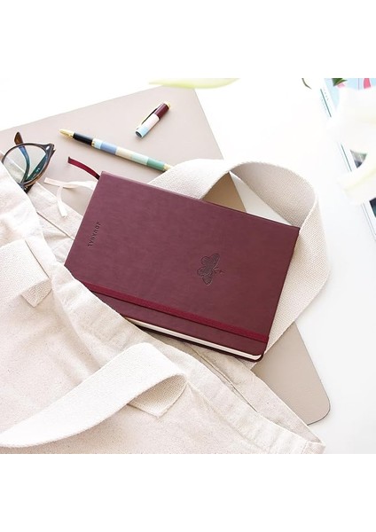 Bullet Journal Noktalı Defter 140 Gr. 80 Yaprak Velvet Berry