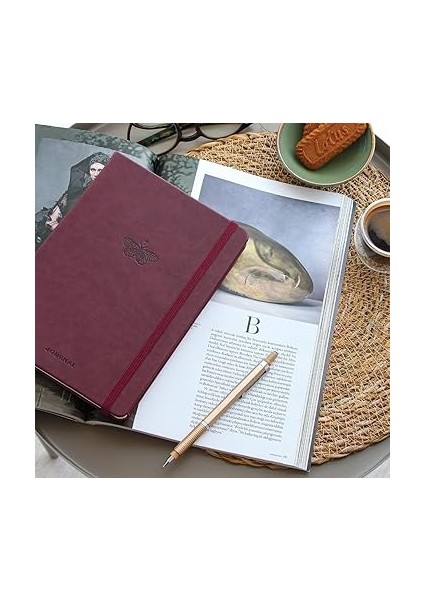 Bullet Journal Noktalı Defter 140 Gr. 80 Yaprak Velvet Berry modelleri