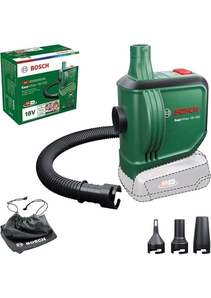 Home And Garden Easyinflate 18 V-500 Hava Yatağı Için Elektrikli Hava Pompası (Pilsiz; 18 Volt Sistem; Şişirmek ve Boşaltmak Için; Kartonda)