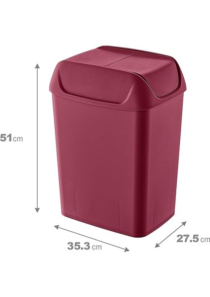 Svingi Çöp Kutusu 20 Lt Carmen - Carmen Kırmızı, Çok Amaçlı Çöp Kutusu fiyatları